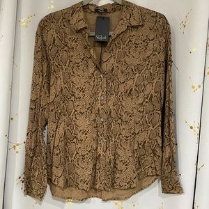 NOEMI - BROWN SNAKE JACQUARD